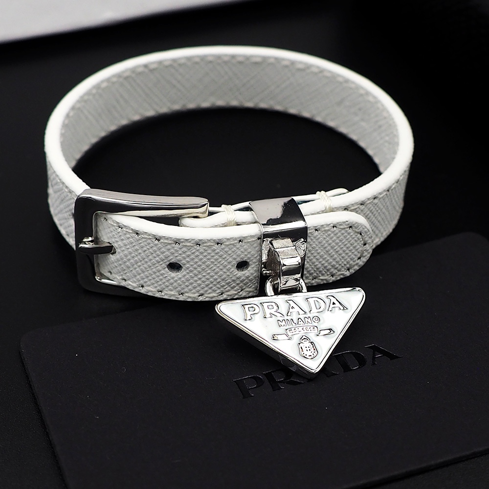 Prada Saffiano Leather Bracelet - DopestKickz