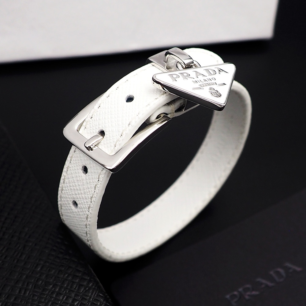 Prada Saffiano Leather Bracelet - DopestKickz