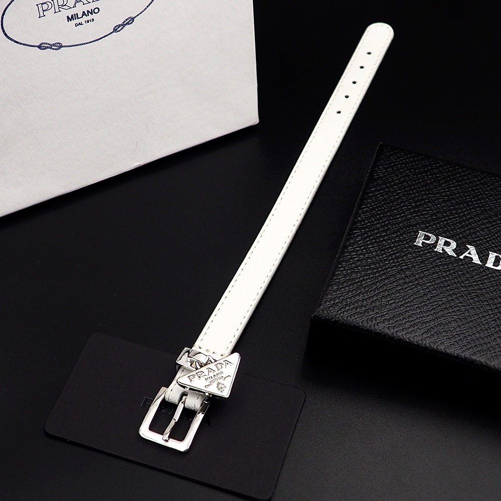 Prada Saffiano Leather Bracelet - DopestKickz