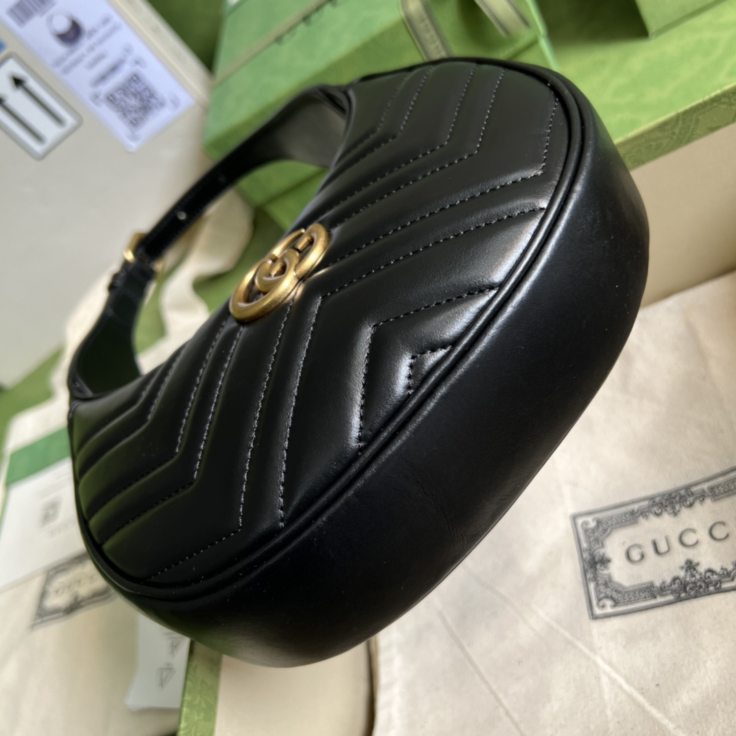 Gucci GG Marmont Half-Moon-Shaped Mini Bag(21.5-11-5cm) - DopestKickz
