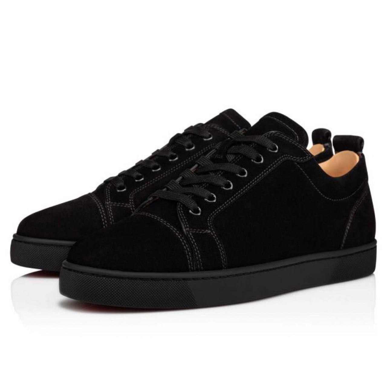 Christian Louboutin Louis Junior Sneakers - Veau velours - Black - DopestKickz