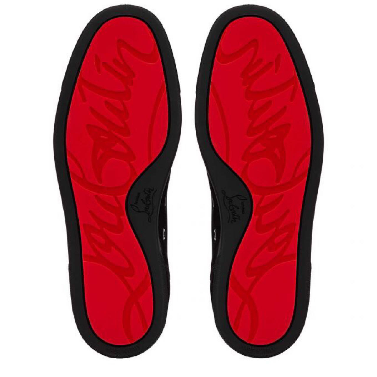 Christian Louboutin Louis Junior Sneakers - Veau velours - Black - DopestKickz