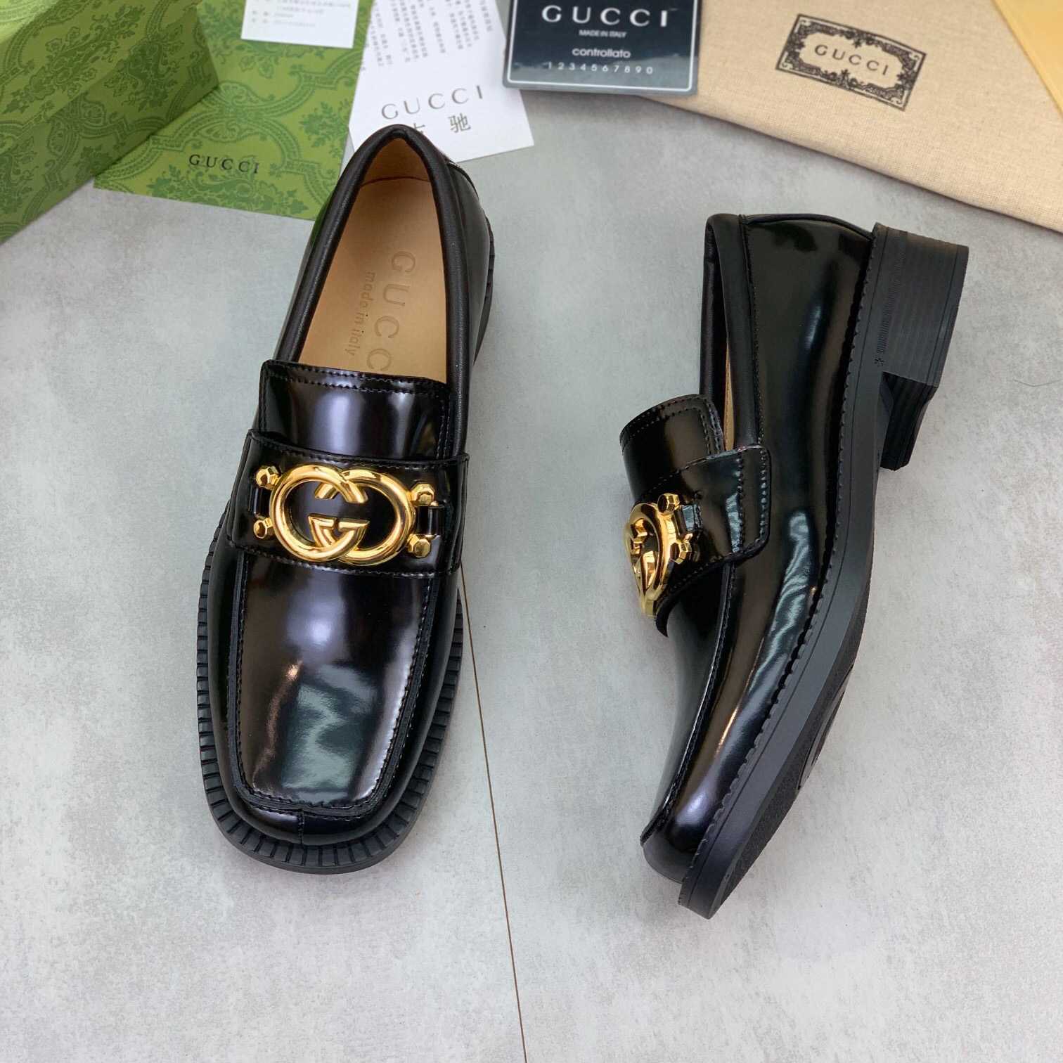 Gucci GG Leather Loafers(Upon Uk Size) - DopestKickz