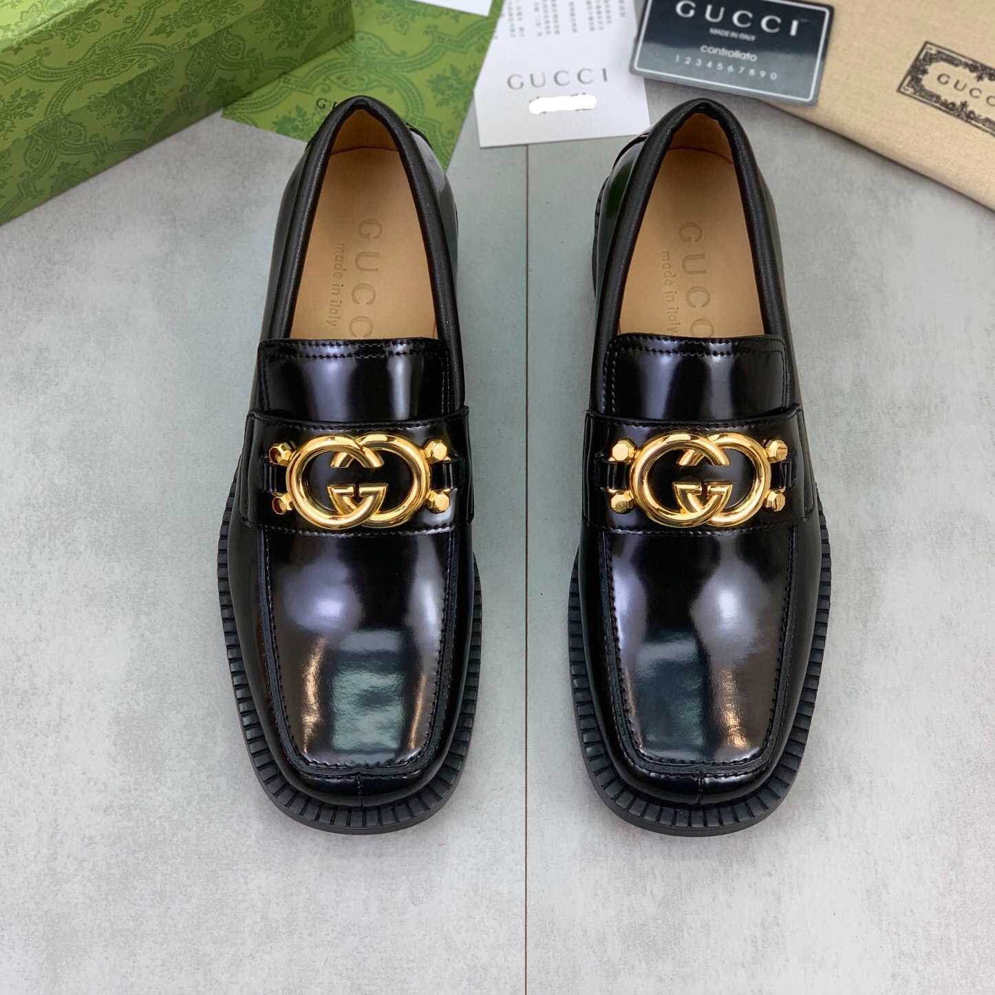 Gucci GG Leather Loafers(Upon Uk Size) - DopestKickz