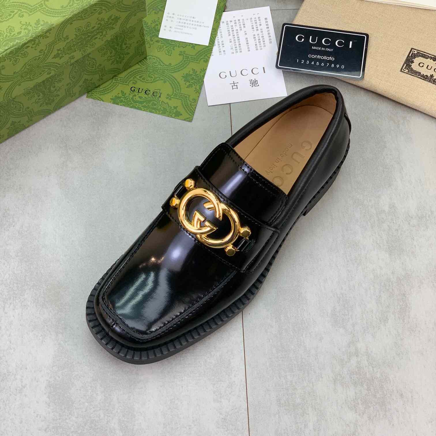 Gucci GG Leather Loafers(Upon Uk Size) - DopestKickz