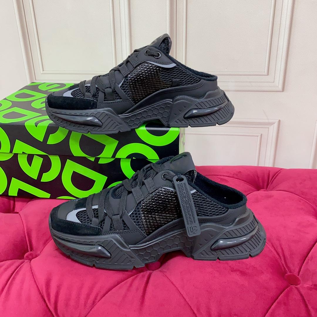 Dolce & Gabbana Mixed-material Airmaster Mule Sneakers - DopestKickz