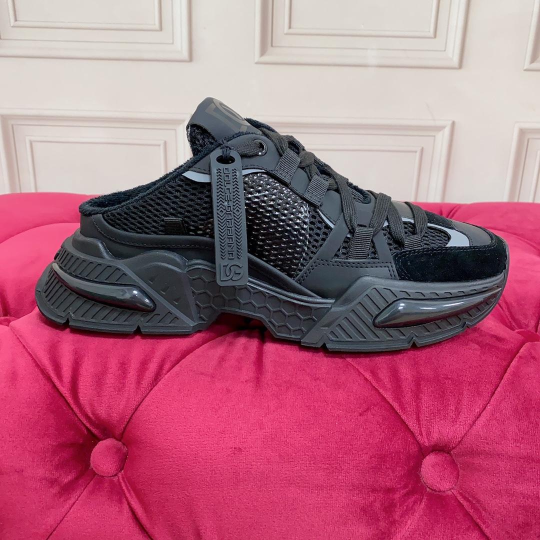 Dolce & Gabbana Mixed-material Airmaster Mule Sneakers - DopestKickz