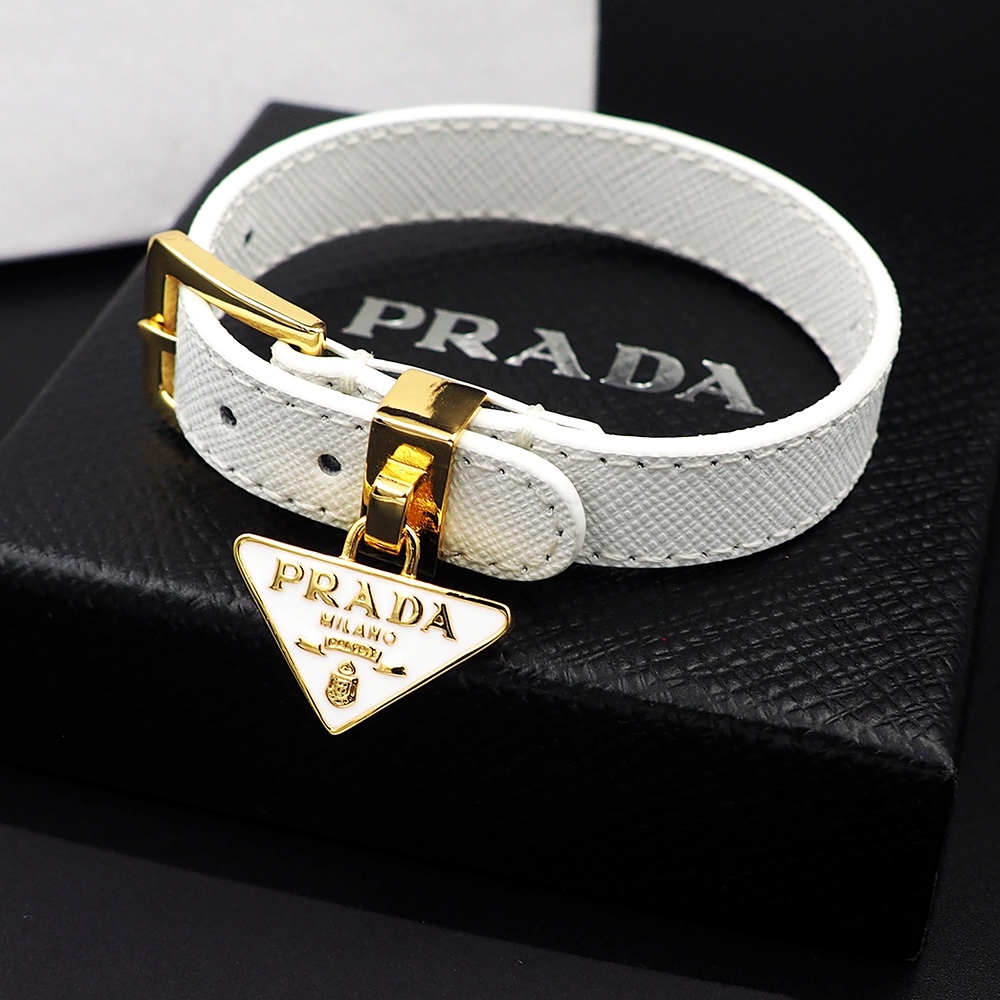 Prada Saffiano Leather Bracelet - DopestKickz
