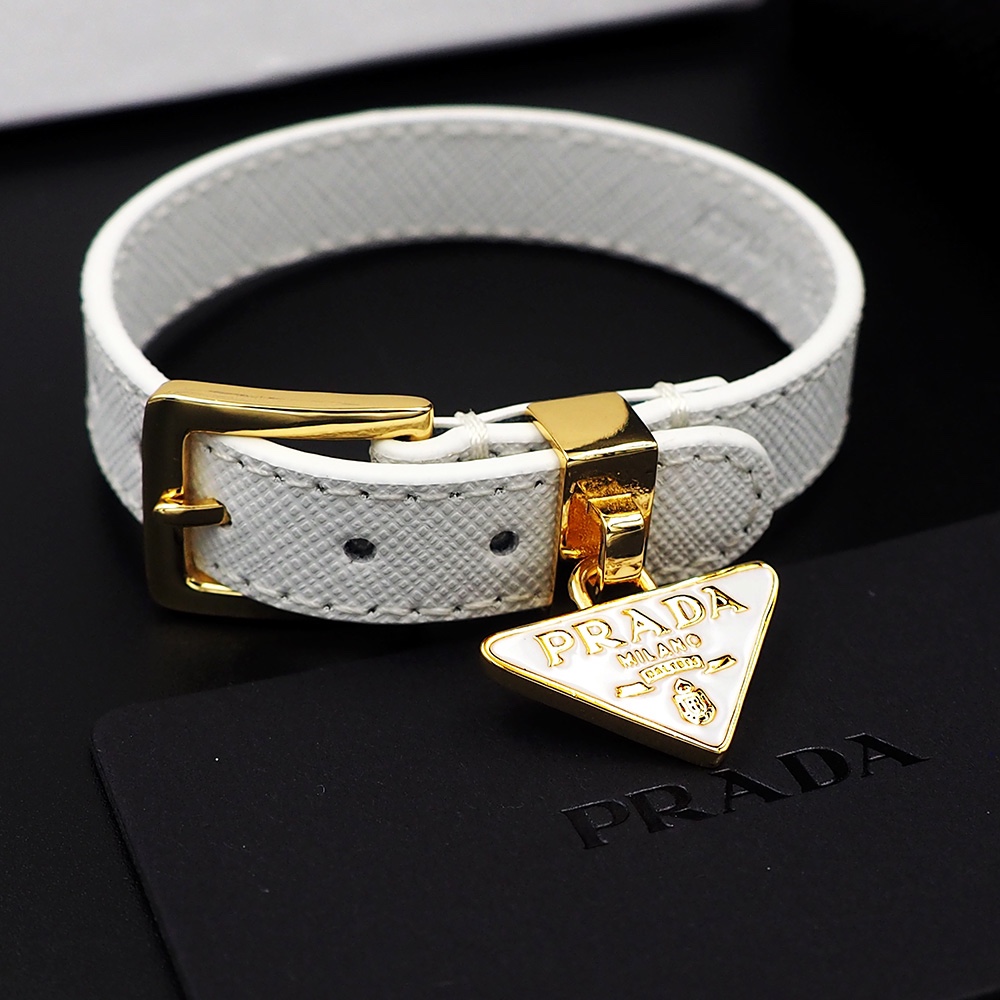 Prada Saffiano Leather Bracelet - DopestKickz