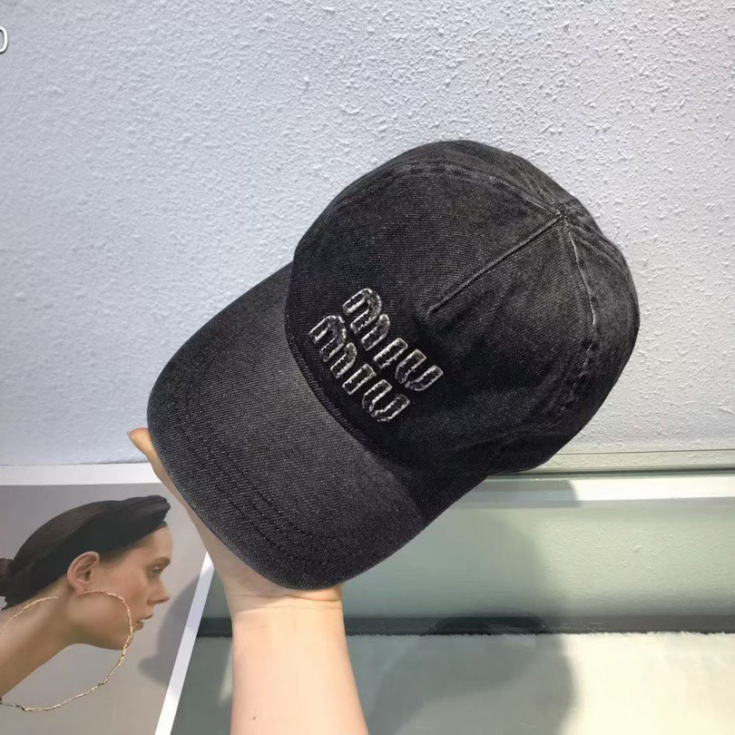 Miu Miu Denim Baseball Cap - DopestKickz
