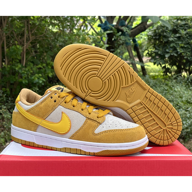 Nike Dunk Low WMNS “Gold Suede” Sneaker       DV7411-200 - DopestKickz
