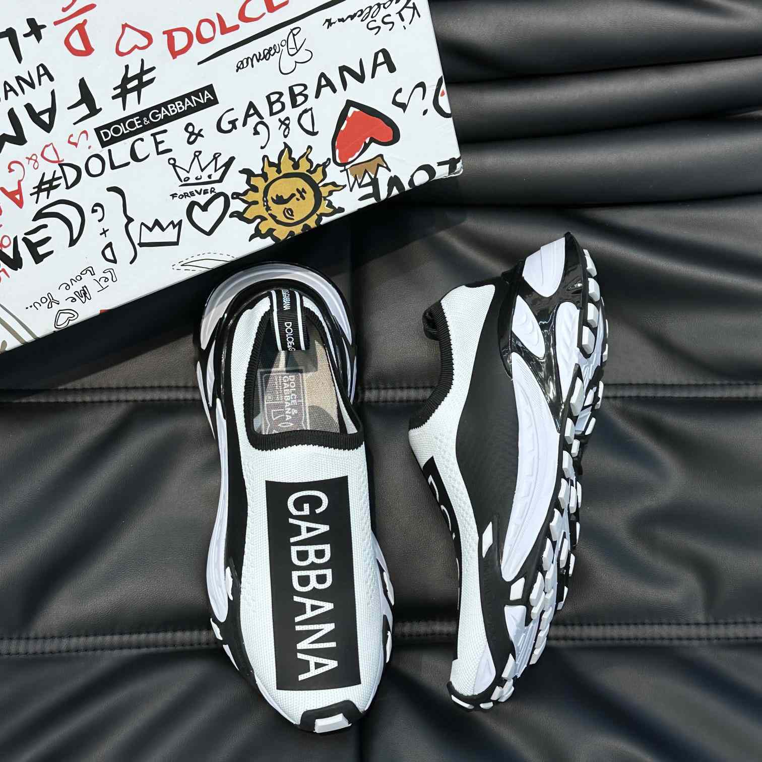 Dolce & Gabbana Stretch Mesh Fast Sneakers - DopestKickz