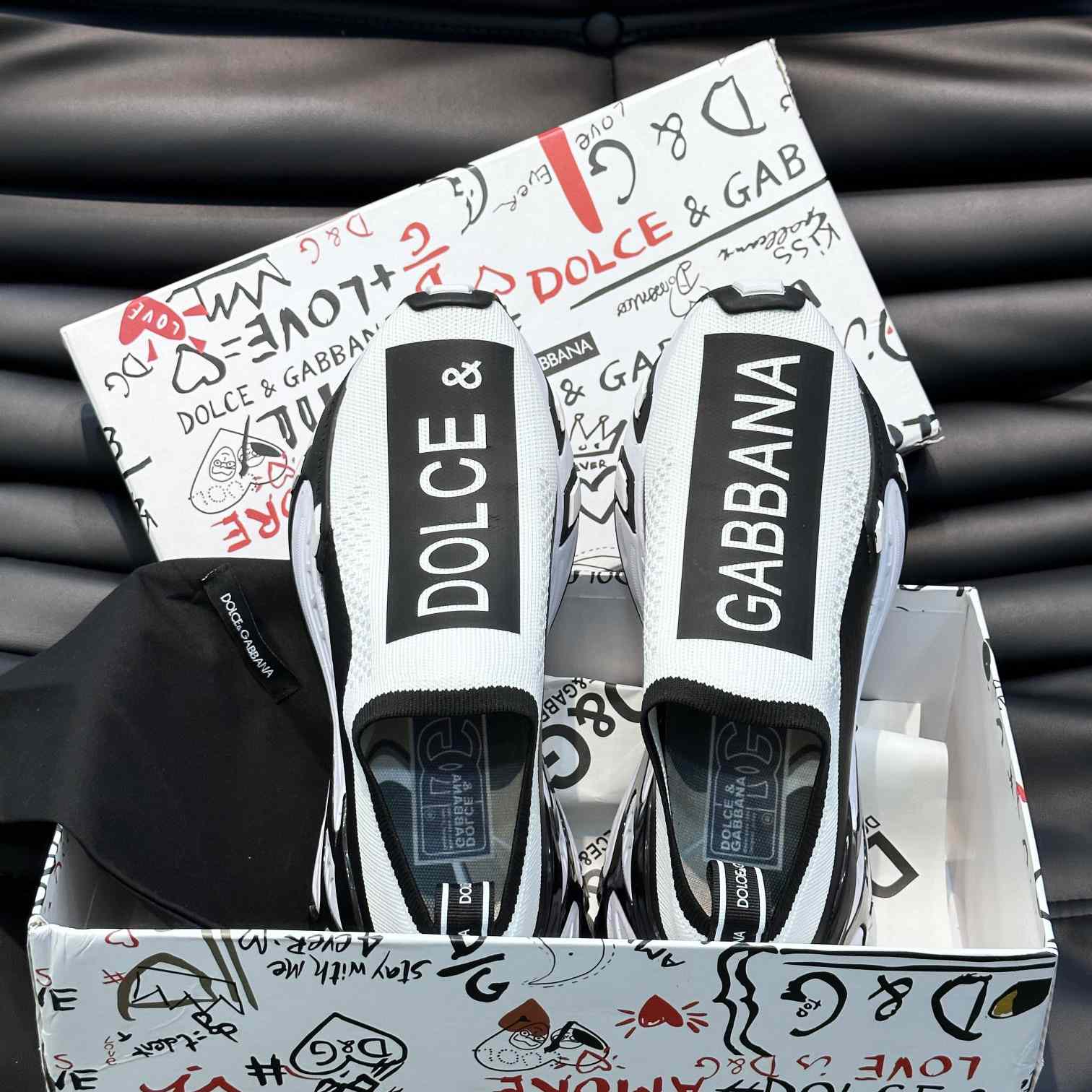 Dolce & Gabbana Stretch Mesh Fast Sneakers - DopestKickz