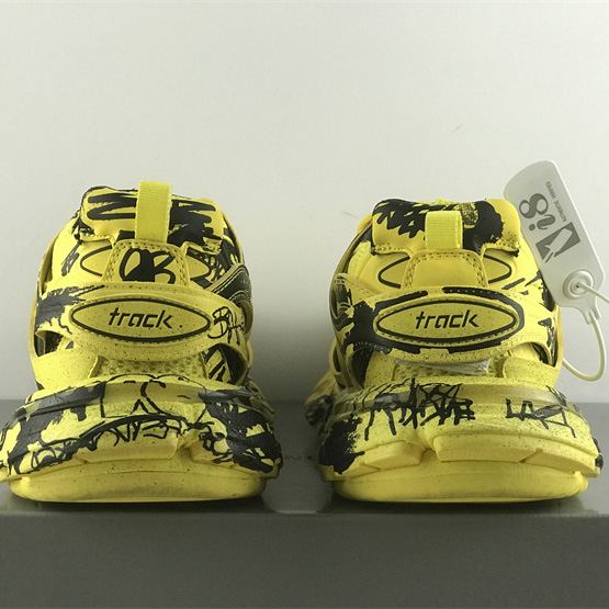 Balenciaga Track Graffiti Sneaker In Yellow - DopestKickz