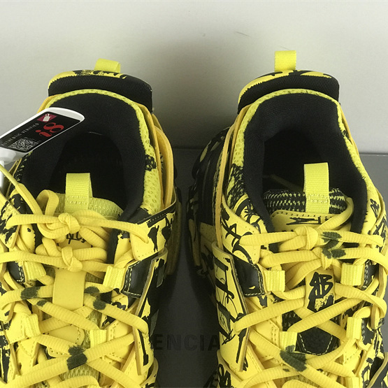 Balenciaga Track Graffiti Sneaker In Yellow - DopestKickz