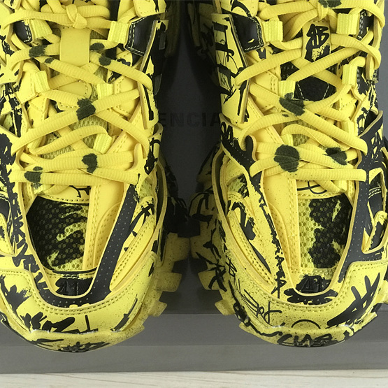 Balenciaga Track Graffiti Sneaker In Yellow - DopestKickz