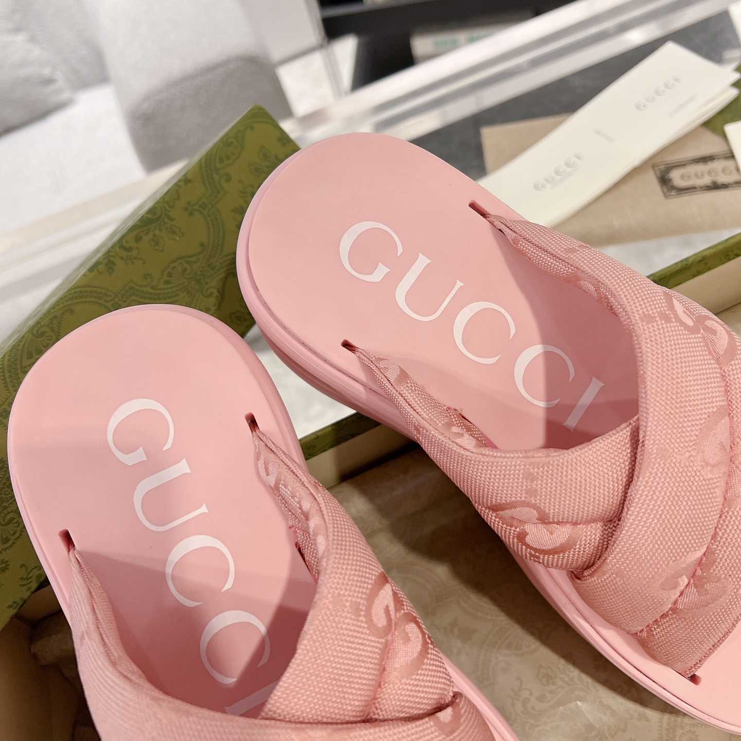 Gucci Women's GG Platform Slide Sandal - DopestKickz