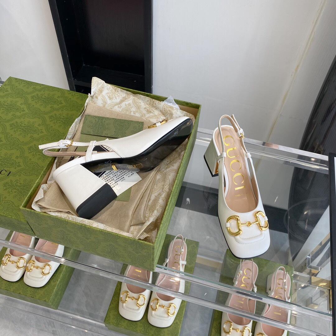 Gucci Women's Mid-heel Slingback With Horsebit - DopestKickz