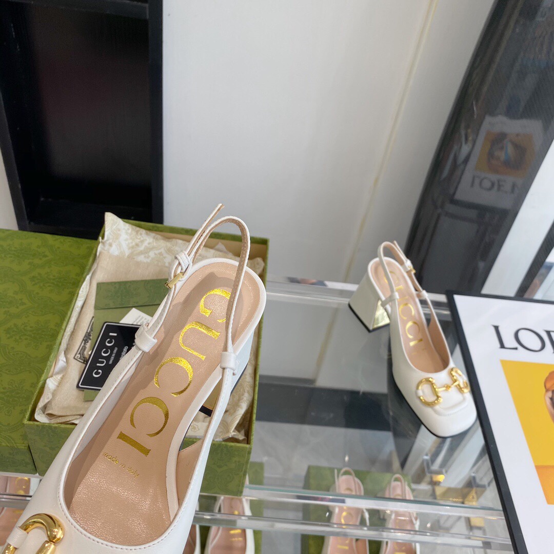 Gucci Women's Mid-heel Slingback With Horsebit - DopestKickz