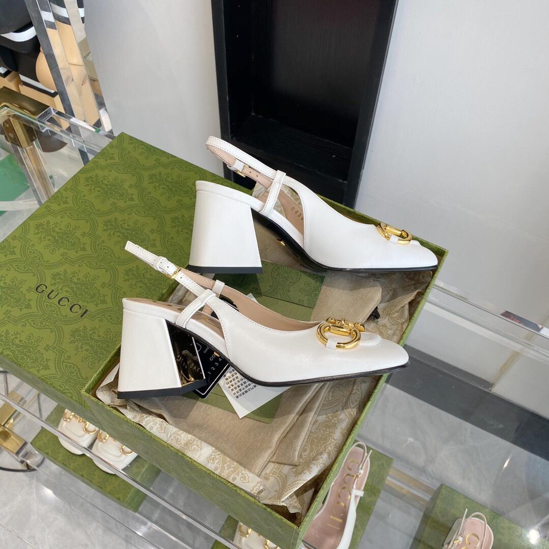 Gucci Women's Mid-heel Slingback With Horsebit - DopestKickz