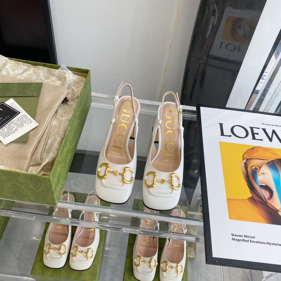 Gucci Women's Mid-heel Slingback With Horsebit - DopestKickz