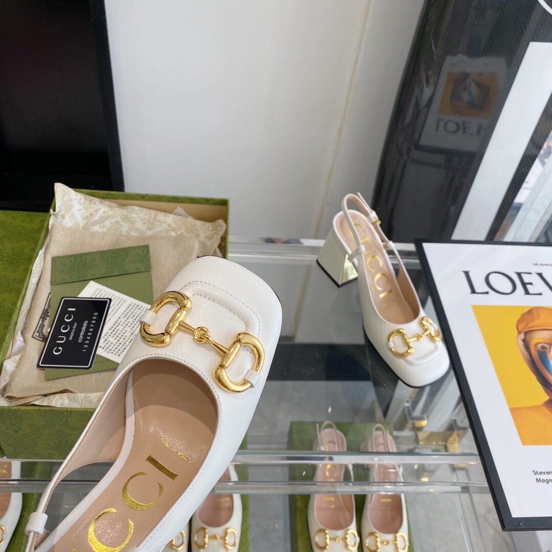 Gucci Women's Mid-heel Slingback With Horsebit - DopestKickz