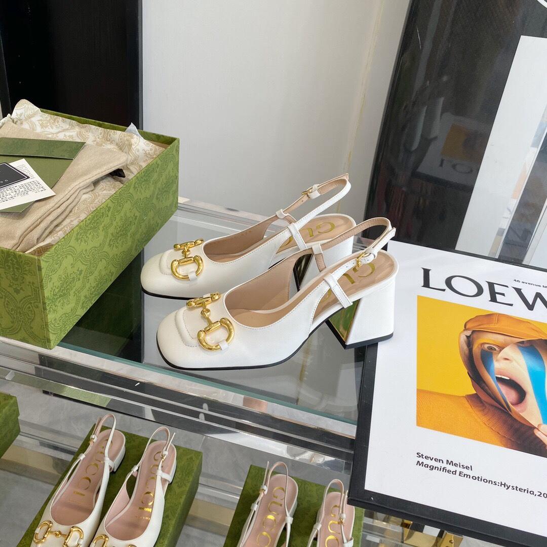 Gucci Women's Mid-heel Slingback With Horsebit - DopestKickz