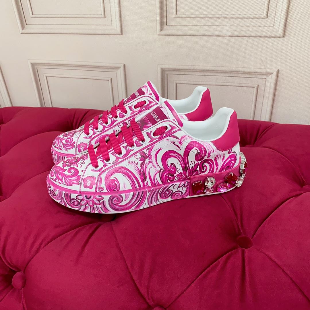 Dolce & Gabbana Calfskin Portofino Sneakers - DopestKickz