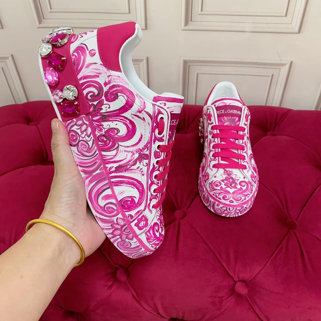 Dolce & Gabbana Calfskin Portofino Sneakers - DopestKickz