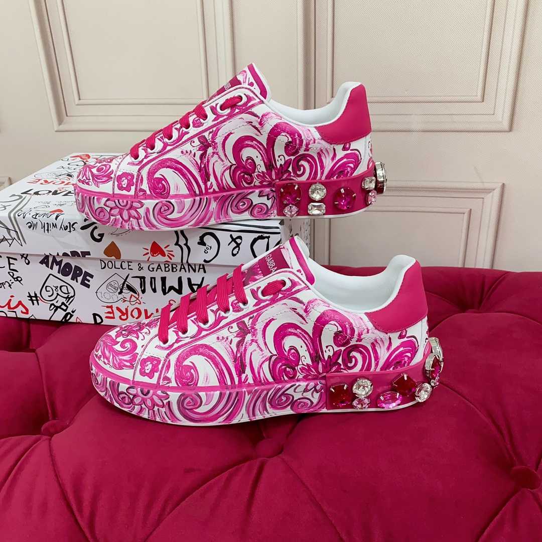 Dolce & Gabbana Calfskin Portofino Sneakers - DopestKickz