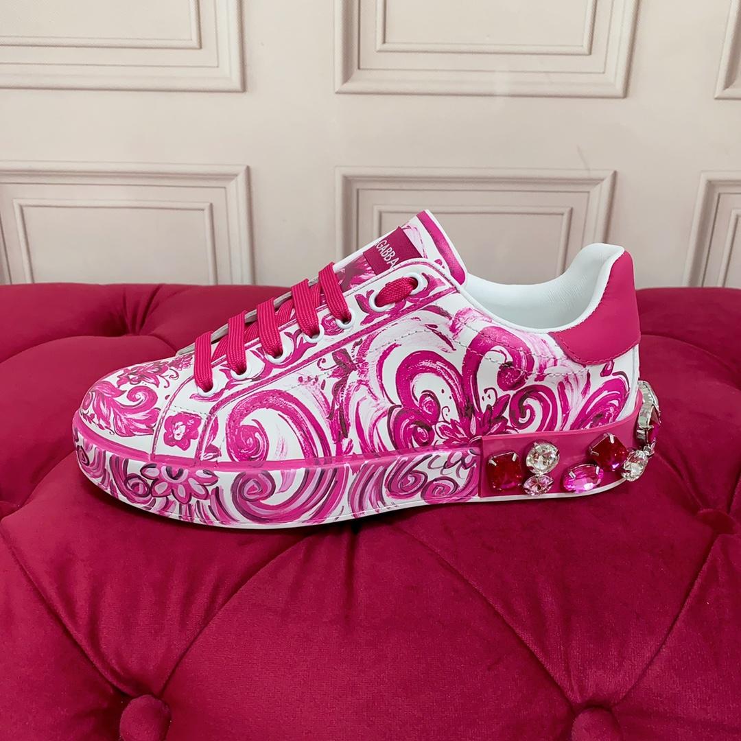 Dolce & Gabbana Calfskin Portofino Sneakers - DopestKickz