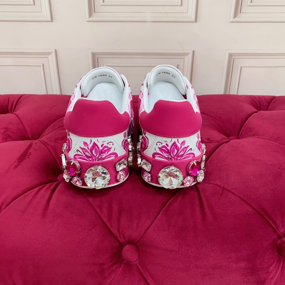 Dolce & Gabbana Calfskin Portofino Sneakers - DopestKickz