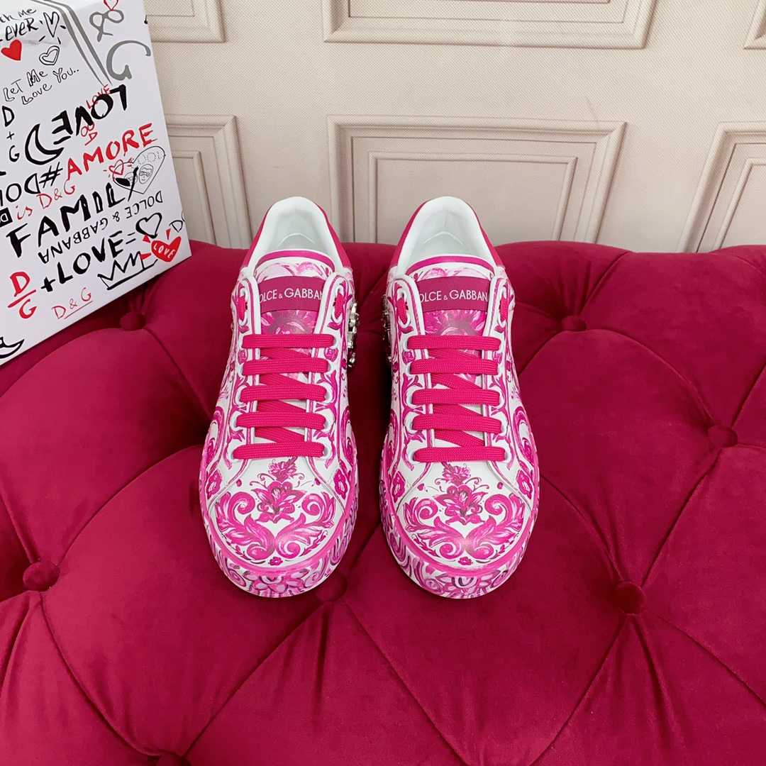 Dolce & Gabbana Calfskin Portofino Sneakers - DopestKickz