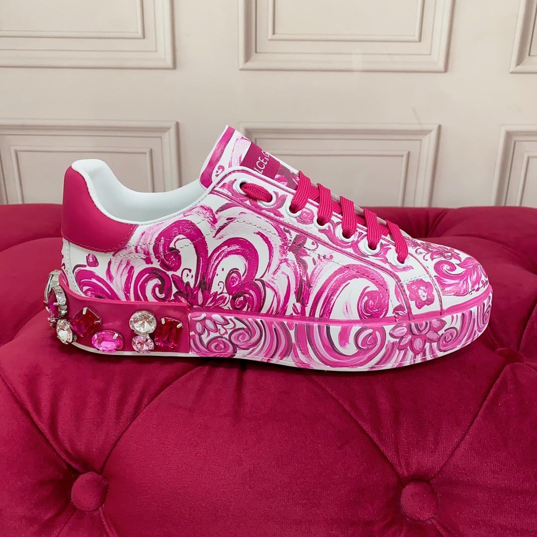 Dolce & Gabbana Calfskin Portofino Sneakers - DopestKickz