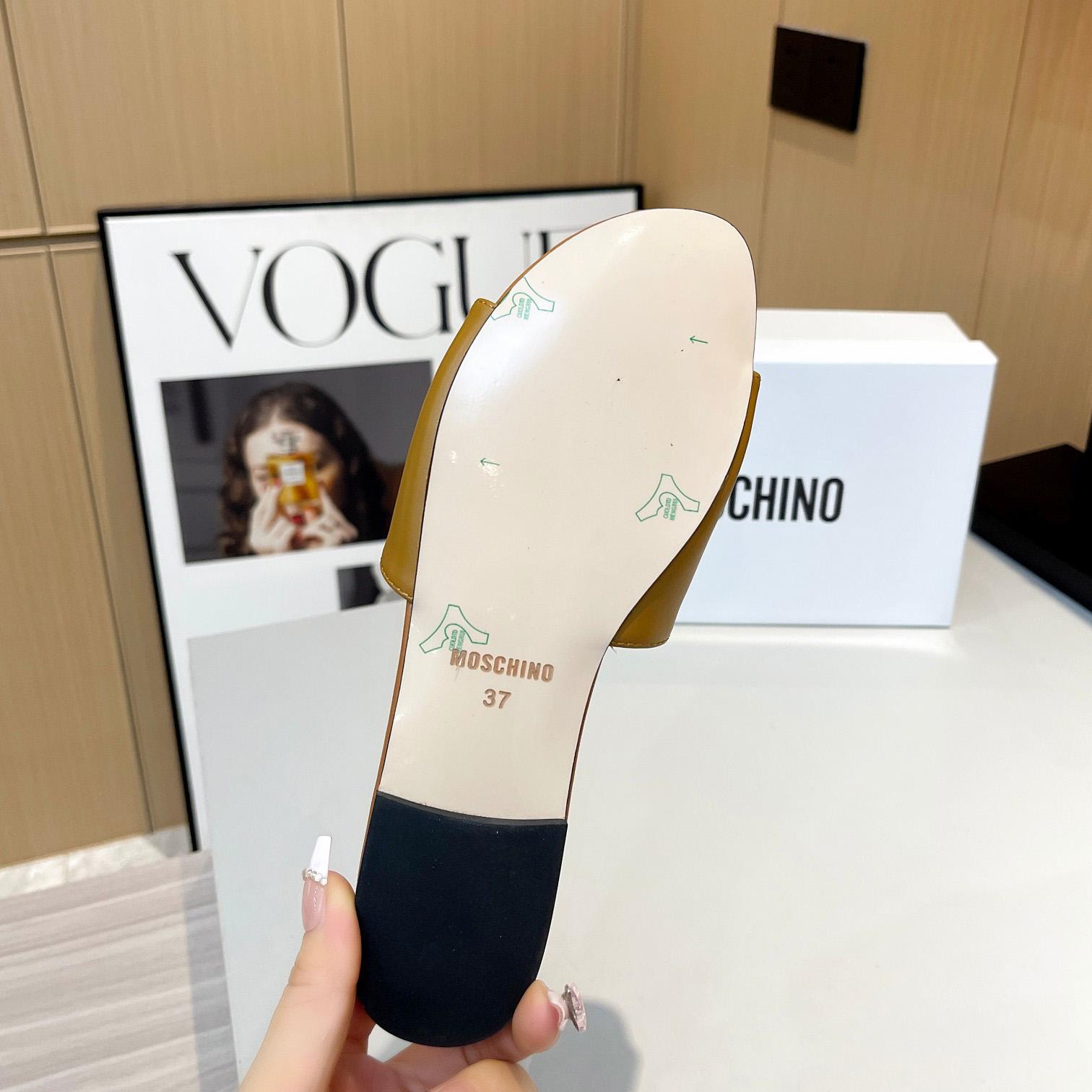 Moschino M Plaque Sandals - DopestKickz