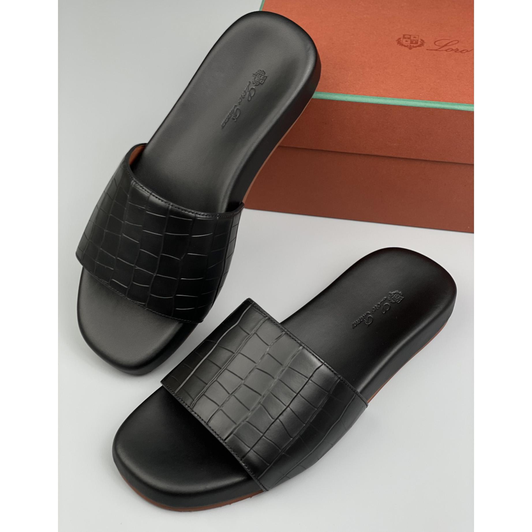 Loro Piana Slide Sandal  - DopestKickz