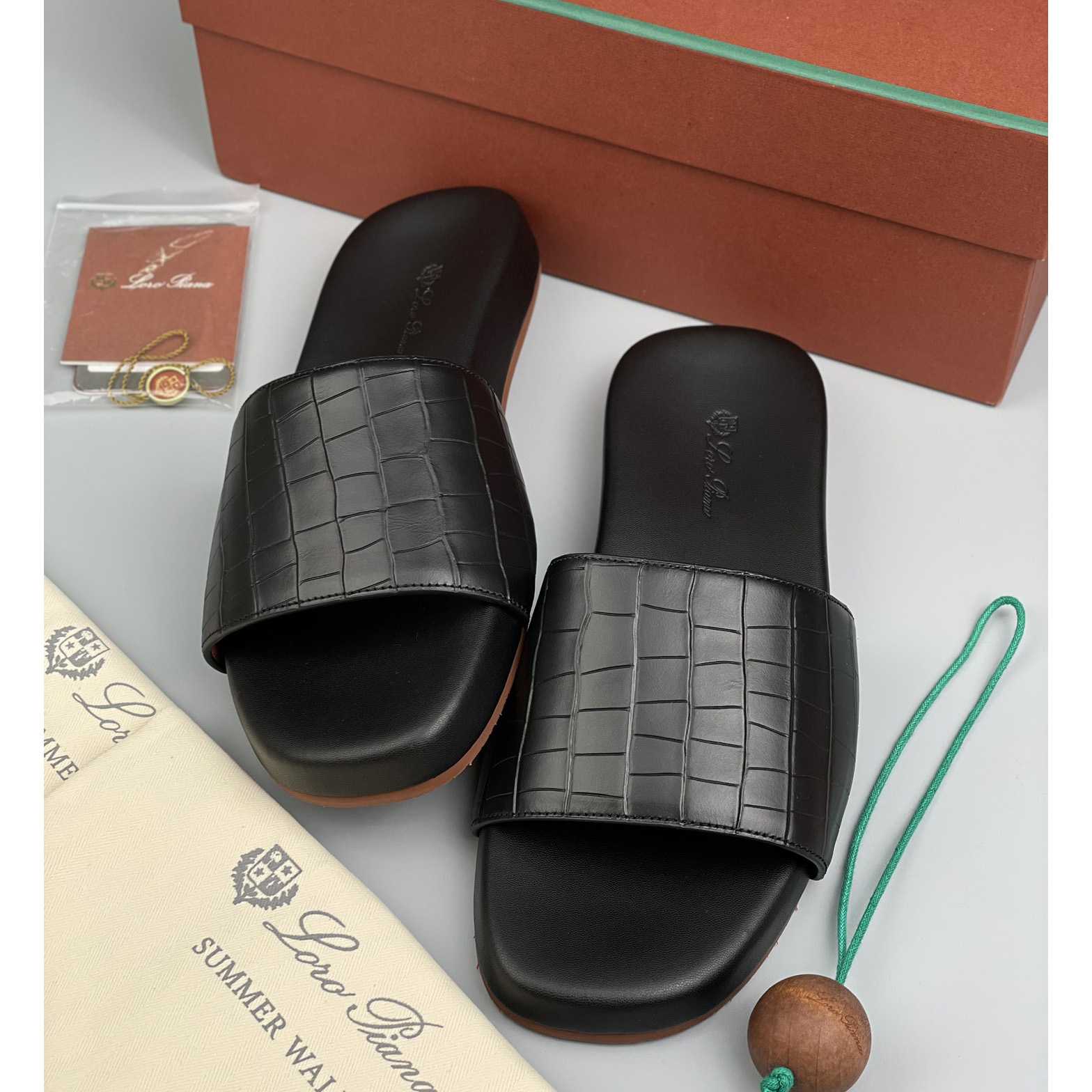 Loro Piana Slide Sandal  - DopestKickz