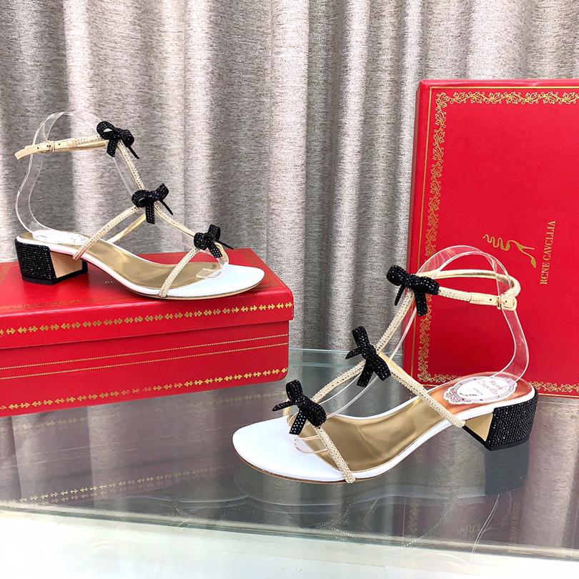 Rene Caovilla Sandals With Ankle Laces Caterina - DopestKickz