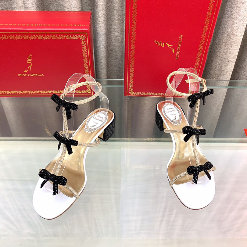 Rene Caovilla Sandals With Ankle Laces Caterina - DopestKickz