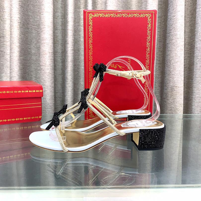 Rene Caovilla Sandals With Ankle Laces Caterina - DopestKickz