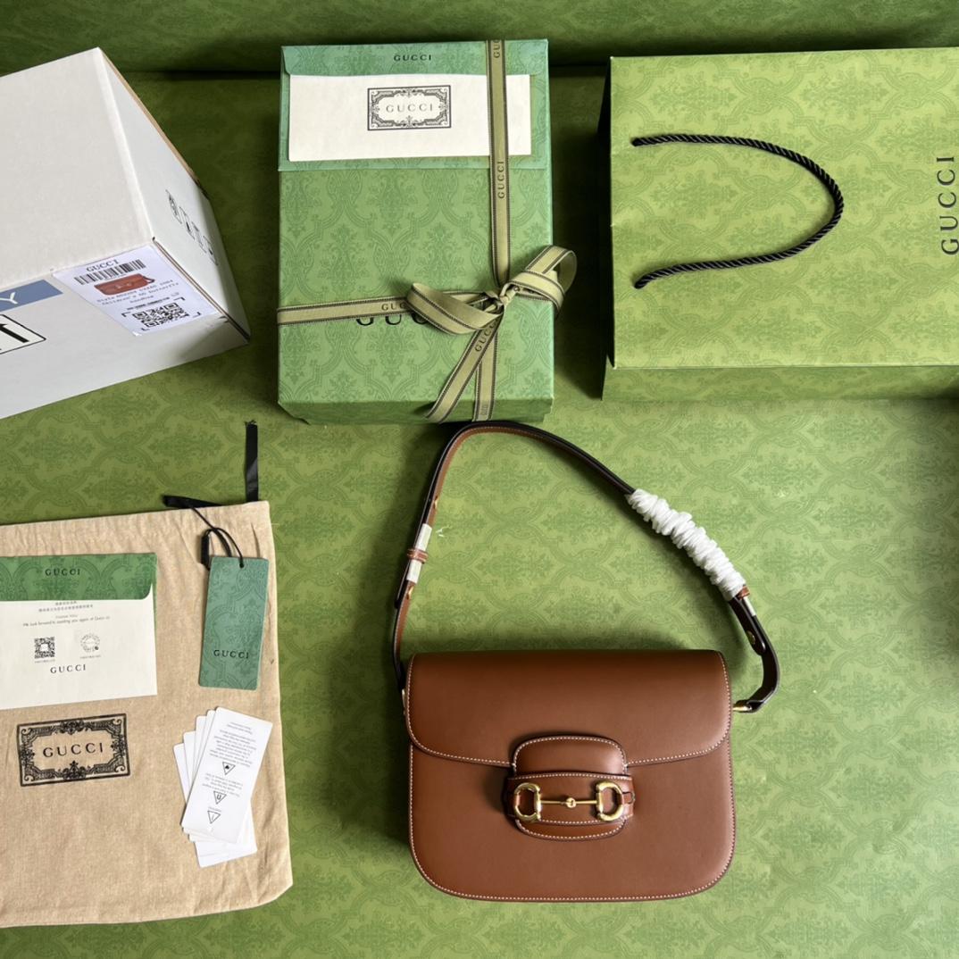 Gucci Horsebit 1955 Shoulder Bag(25-18-8cm)    - DopestKickz