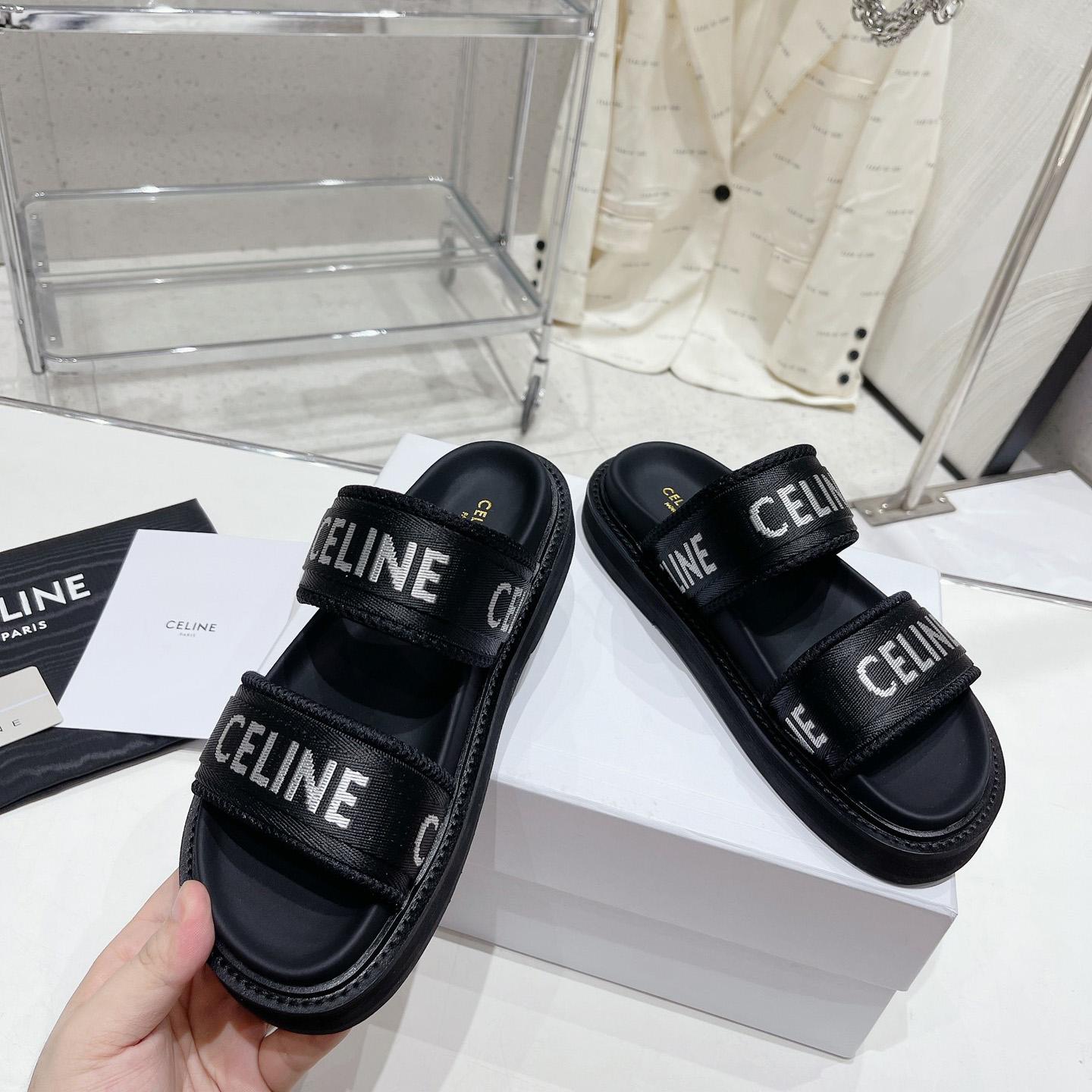 Celine Leo Scratch Sandal In Calfskin - DopestKickz