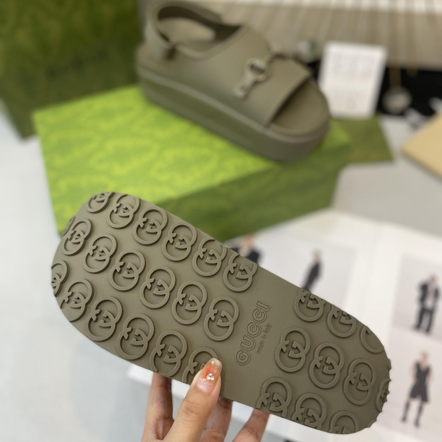 Gucci Horsebit Flatform Sandal - DopestKickz