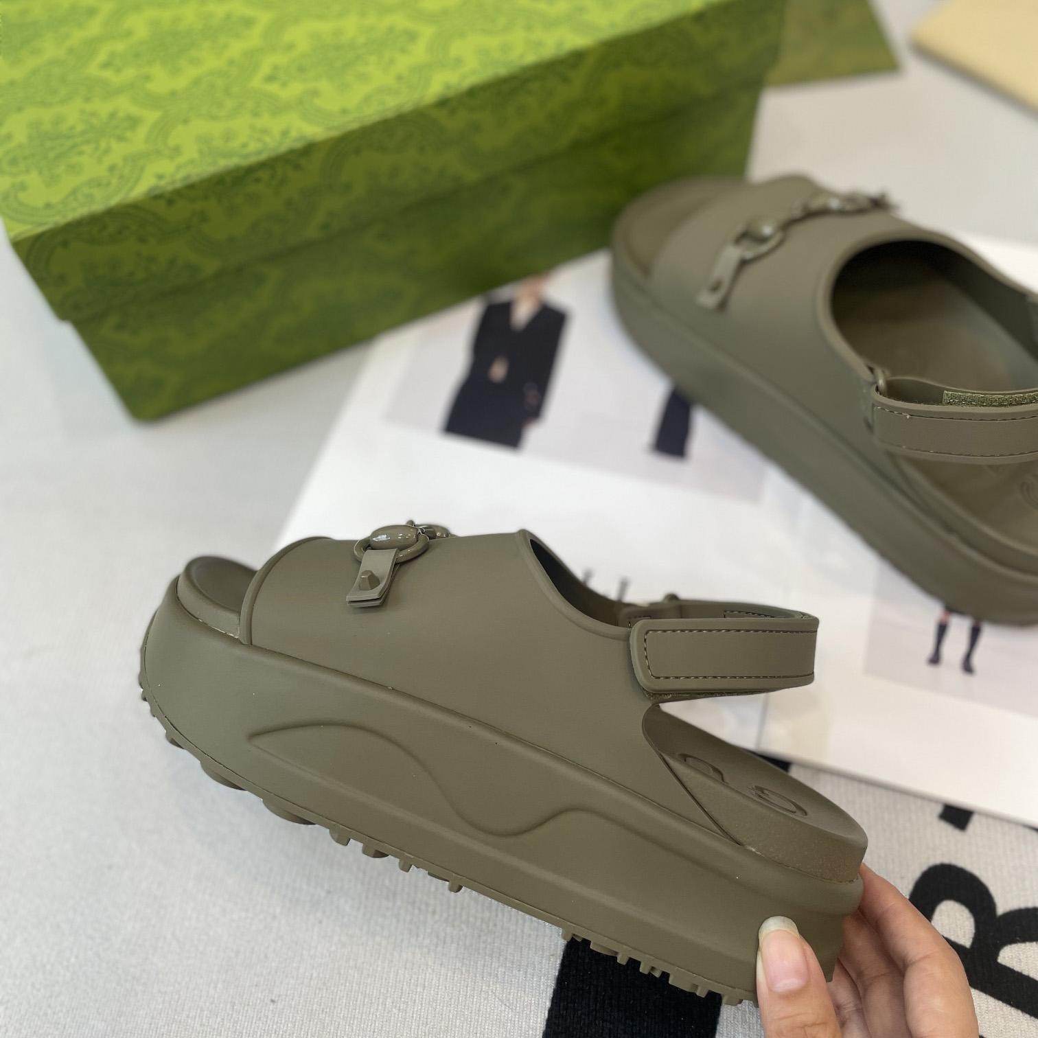 Gucci Horsebit Flatform Sandal - DopestKickz