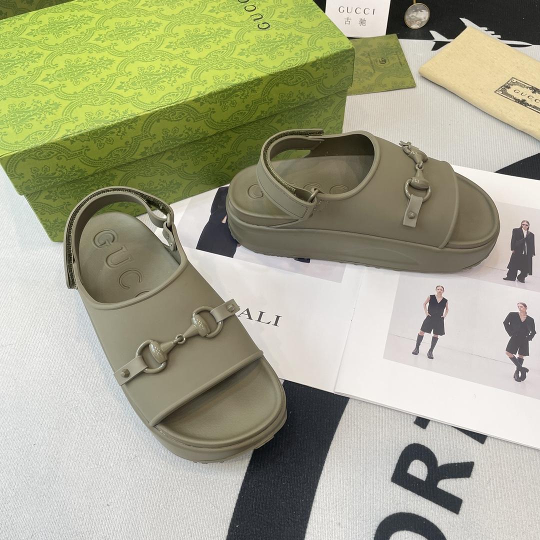 Gucci Horsebit Flatform Sandal - DopestKickz