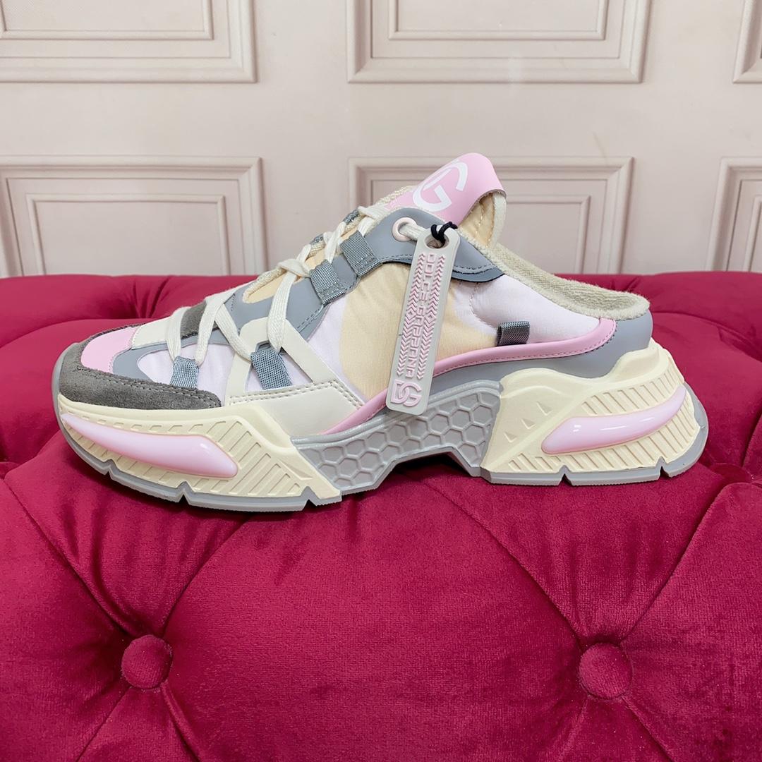 Dolce & Gabbana Mixed-material Airmaster Mule Sneakers - DopestKickz