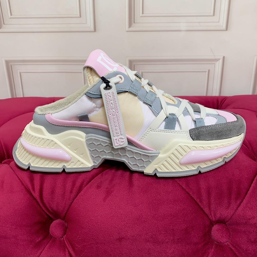 Dolce & Gabbana Mixed-material Airmaster Mule Sneakers - DopestKickz