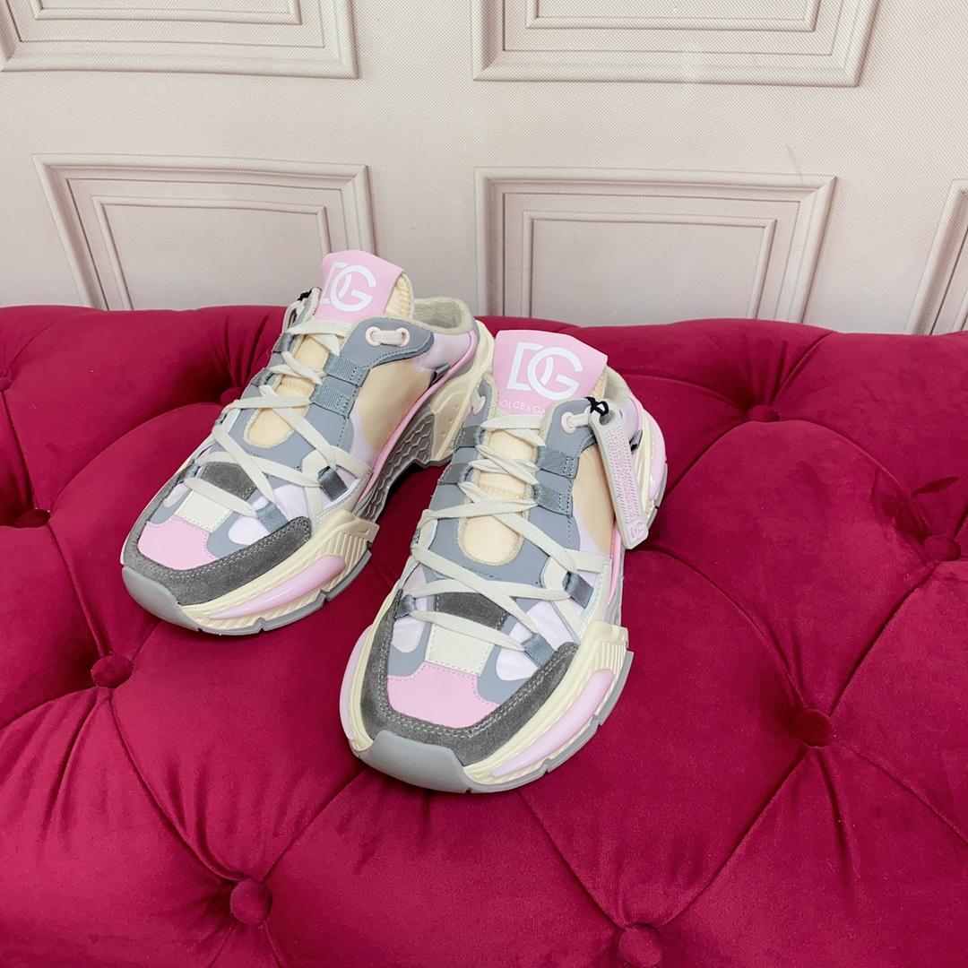 Dolce & Gabbana Mixed-material Airmaster Mule Sneakers - DopestKickz