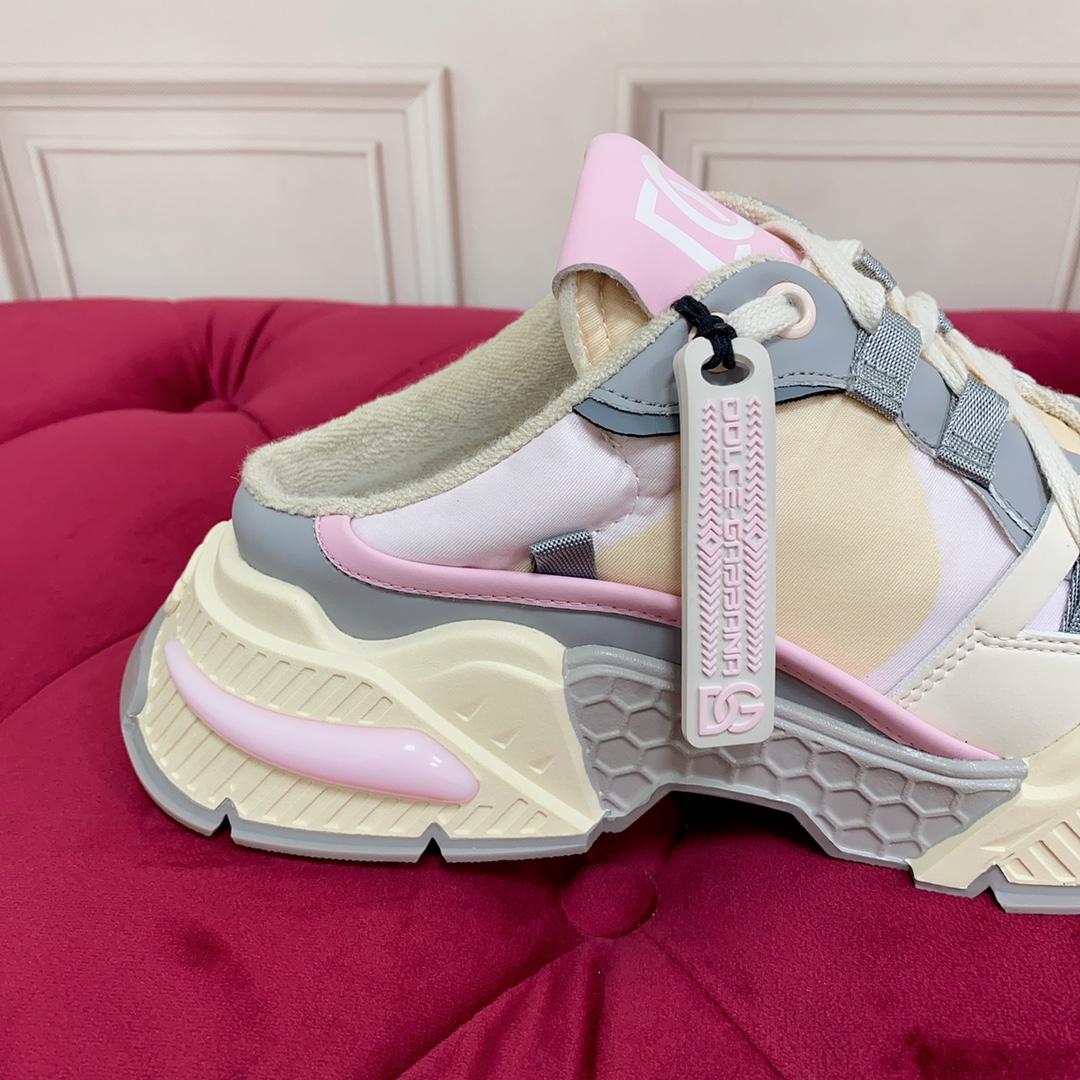 Dolce & Gabbana Mixed-material Airmaster Mule Sneakers - DopestKickz