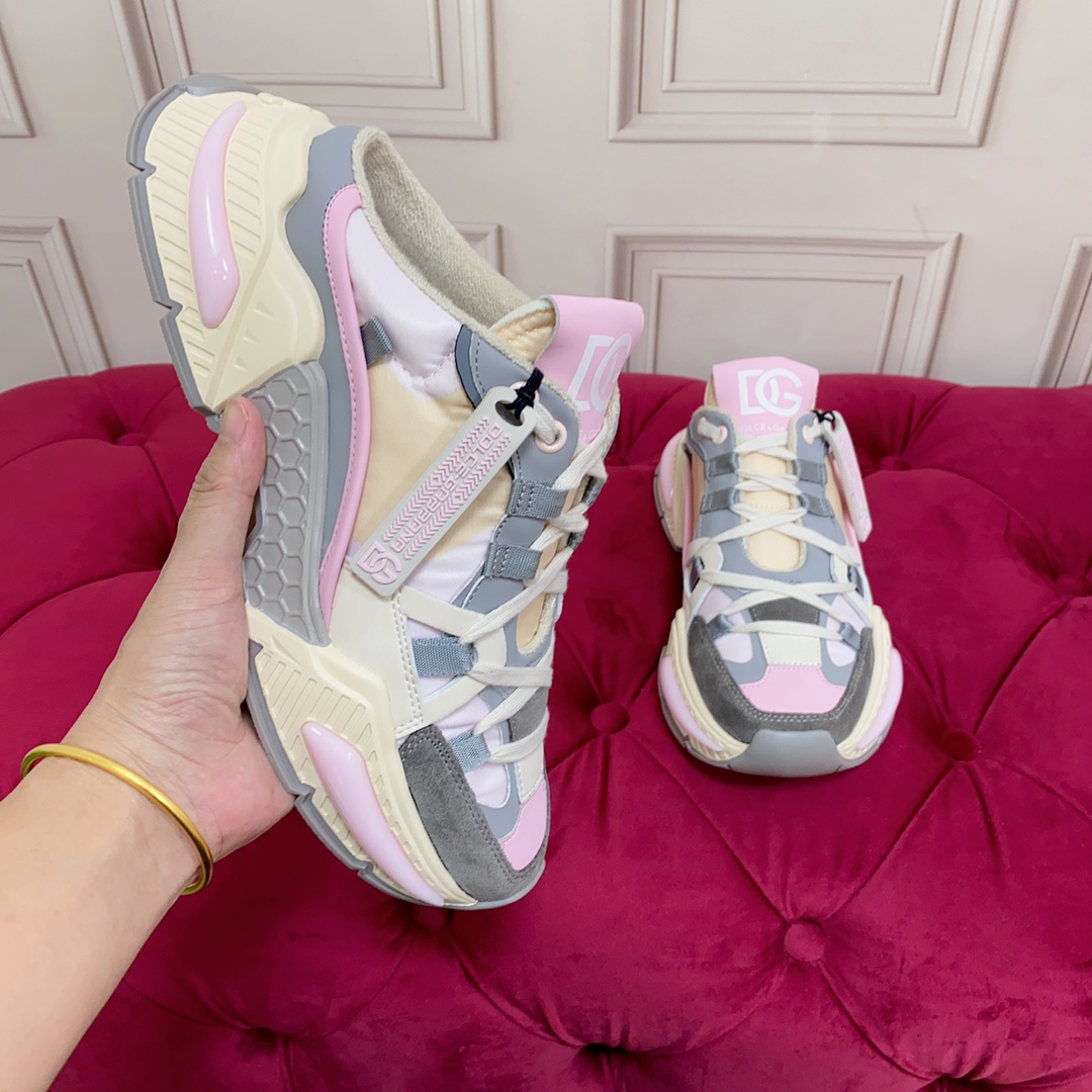 Dolce & Gabbana Mixed-material Airmaster Mule Sneakers - DopestKickz